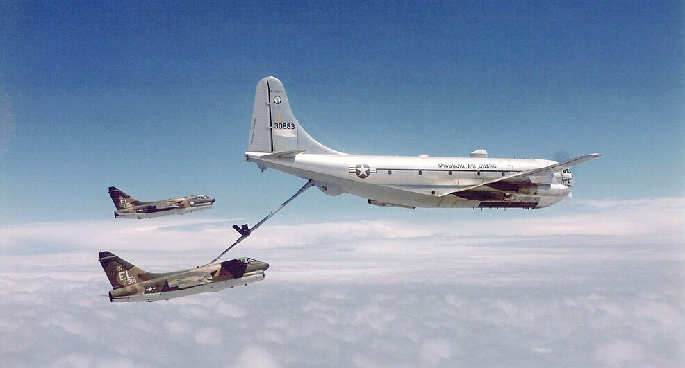 KC-97 Refueling A-7s