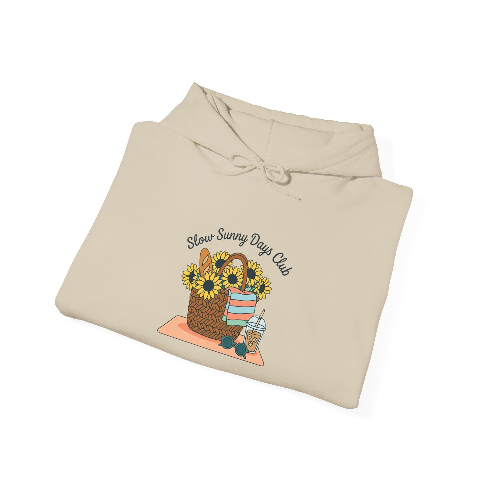 Sunflower Picnic Basket Hoodie | summer aesthetic, pastel coastal vibes 25 Sunflower Picnic Basket Hoodie | summer aesthetic, pastel coastal vibes - Image 13