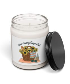 Alternative view of Slow Sunny Days Club Soy Candle, Summer Aesthetic | Coastal Retro Pastel