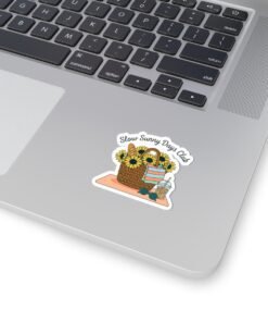 Alternative view of Slow Sunny Days Club Kiss-Cut Sticker | summer aesthetic, pastel coastal vibes