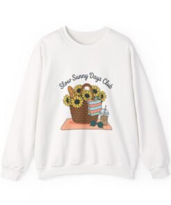 Slow Sunny Days Club Sweatshirt | summer aesthetic, pastel coastal vibes