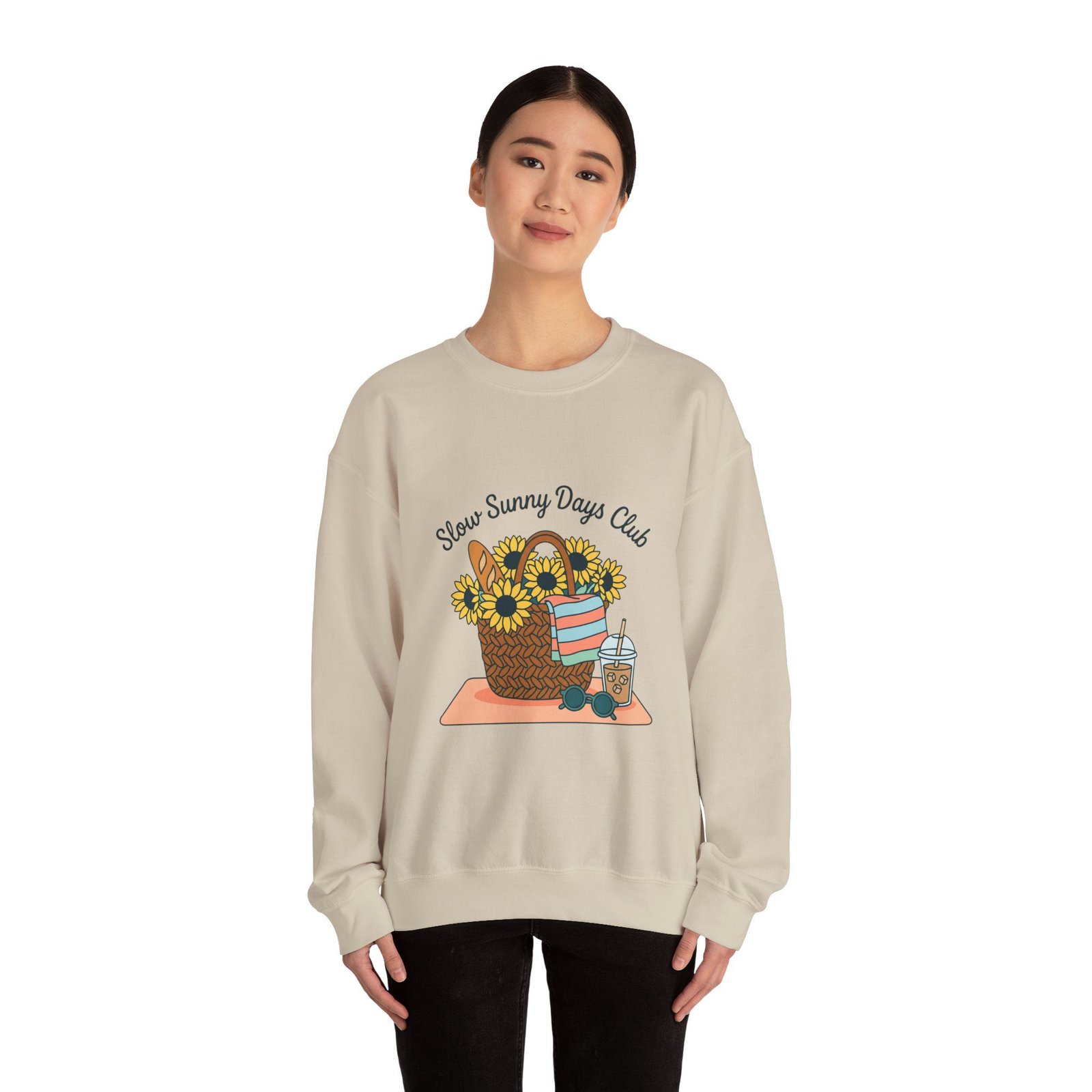 Slow Sunny Days Club Sweatshirt | summer aesthetic, pastel coastal vibes 23 Slow Sunny Days Club Sweatshirt | summer aesthetic, pastel coastal vibes - Image 12