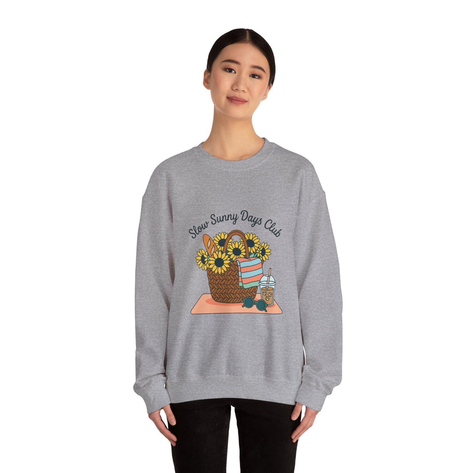 Slow Sunny Days Club Sweatshirt | summer aesthetic, pastel coastal vibes 31 Slow Sunny Days Club Sweatshirt | summer aesthetic, pastel coastal vibes - Image 16