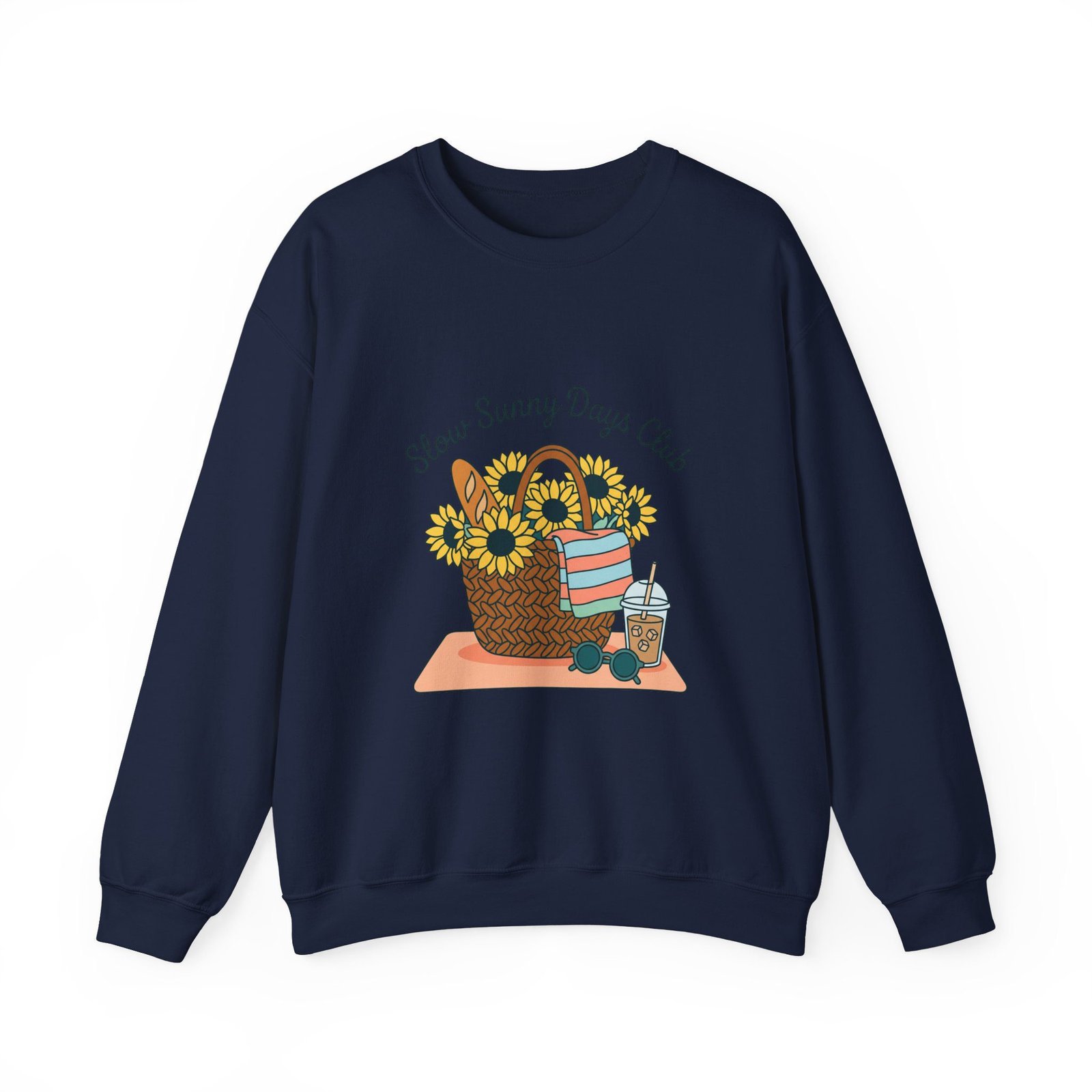 Slow Sunny Days Club Sweatshirt | summer aesthetic, pastel coastal vibes 33 Slow Sunny Days Club Sweatshirt | summer aesthetic, pastel coastal vibes - Image 17