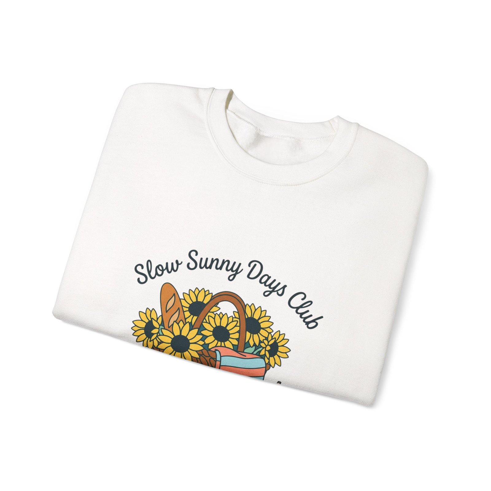 Slow Sunny Days Club Sweatshirt | summer aesthetic, pastel coastal vibes 5 Slow Sunny Days Club Sweatshirt | summer aesthetic, pastel coastal vibes - Image 3