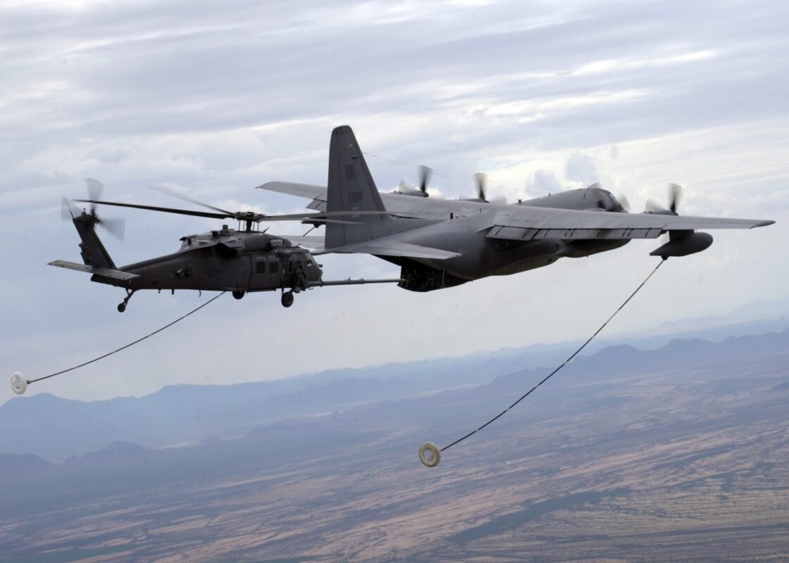 HC 130P N refuels HH 60G